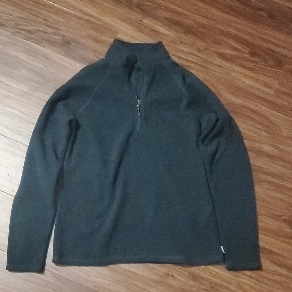 Eddie Bauer Dark Green Half-Zip Fleece Pullover